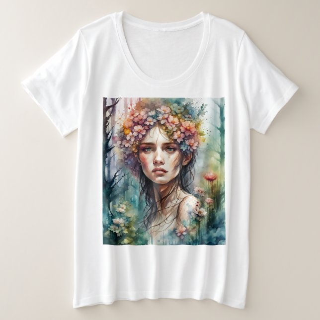 Womens Plus Size T-Shirt (Design Front)