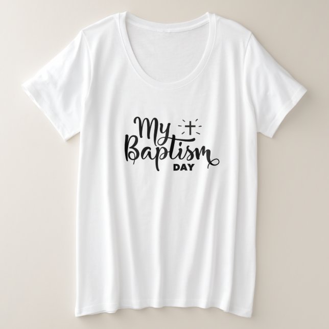 Women's Plus Size T-Shirt Baptism (Design Front)