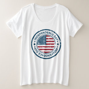 Women's Plus Size T-Shirt-July 4th T-Shirt