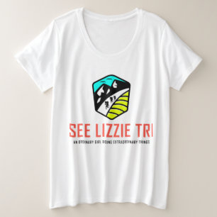 Women's Plus Size T-shirt - See Lizzie Tri Logo
