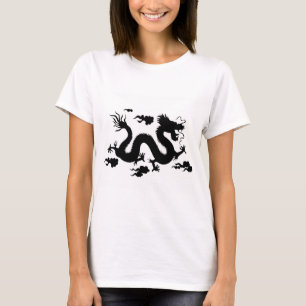 Women's Plus-Size Tank Top BLACK DRAGON WITH KANJI