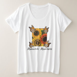 Womens Plus Size Tee Monarch Madness