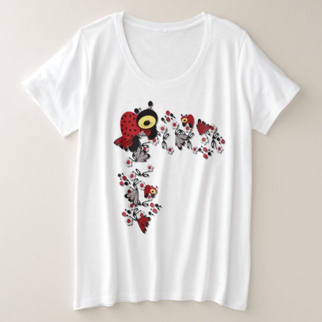 Women's Plus-SizeBasicT-Shirt Plus Size T-Shirt (Design Front)