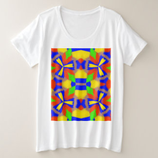 Women's Plus-Sized Basic Abstract Tee