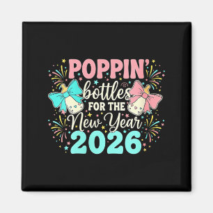 Womens Pn Bottles For The New Year Pregnancy Bow M Magnet