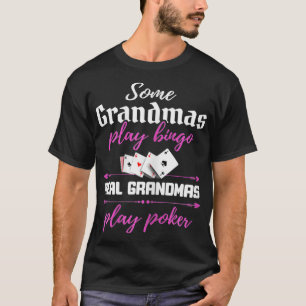 Womens Poker Grandma  Funny Poker Playing Grandmot T-Shirt