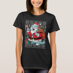 Womens Polar Cat Xmas Sweater Style Ugly Santa Pol
