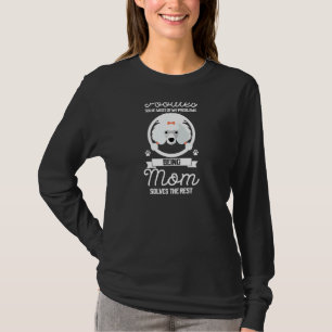 Womens Poodle & Being Mum Poodle Dog Mum T-Shirt