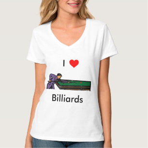 Womens Pool Hustler Shirt - I Love Billiards