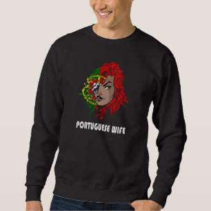 Womens Portuguese Wife Portugal Portuguese Roots P Sweatshirt