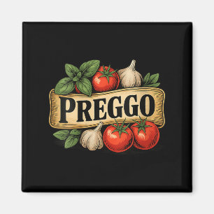 Womens Preggo Costume Pregnancy Announcement Prego Magnet