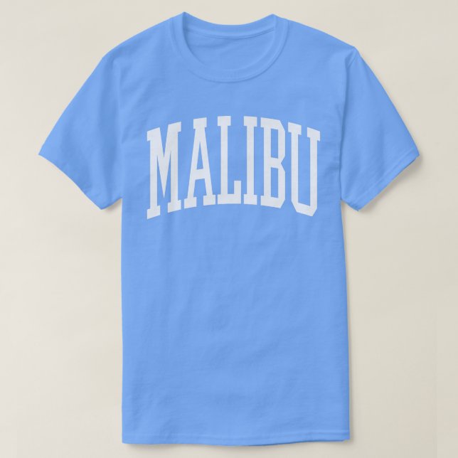 Womens Preppy Trendy Malibu California T-Shirt (Design Front)