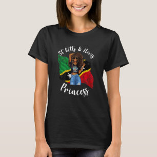 Womens Pretty St Kitts And Nevis Princess West Ind T-Shirt