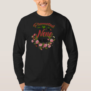 Womens Promoted Nene 2022 Flower First Time Grandm T-Shirt