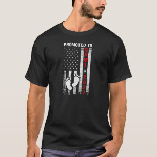 Womens Promoted To Gami 2022 Usa Flag New Grandma  T-Shirt
