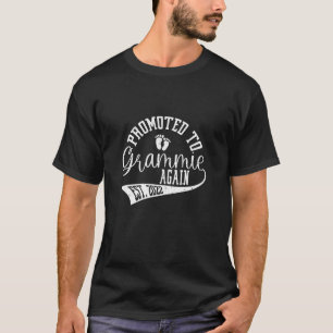 Womens Promoted To Grammie Again 2022 Cute New Gra T-Shirt
