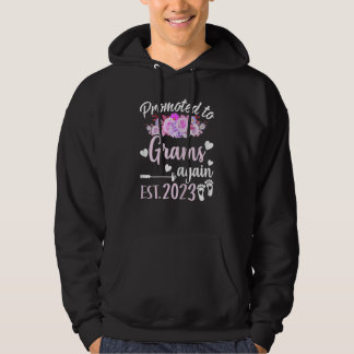 Womens Promoted To Grams Again 2023 Floral Mother' Hoodie