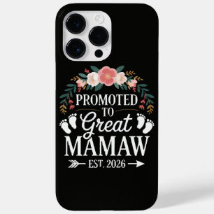 Womens Promoted to Great Mamaw Case-Mate iPhone 14 Pro Max Case