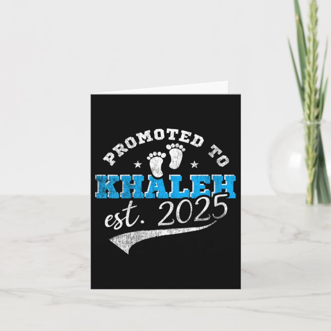 Womens Promoted To Khaleh 2025 New Iranian Aunt Vi Card (Front)