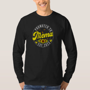 Womens Promoted To Mema 2023 Sunflower Pregnancy A T-Shirt