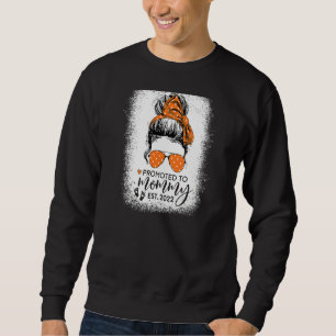 Womens Promoted To Mummy 2022 First Time Mum Mothe Sweatshirt