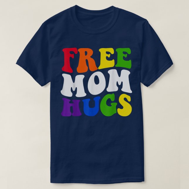 Womens Protect Trans Kids Free Mom Hugs LGBT Gay T T-Shirt (Design Front)