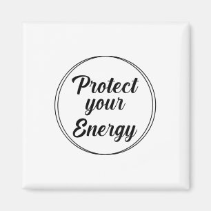 Womens Protect Your Energy Mental Health Awareness Magnet