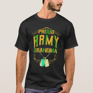 Womens Proud Army GrandMa Shirt Military Pride T S