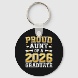 Womens Proud Aunt Of A 2026 Graduate Shirt Cl Of 2 Key Ring