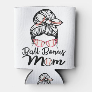 Womens Proud Baseball Softball Bonus Mum Can Cooler