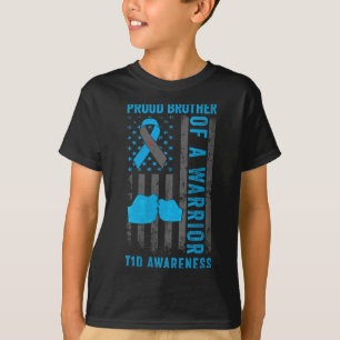 Womens Proud Brother Of A T1d Warrior Type 1 Diabe T-Shirt