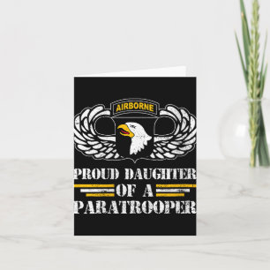 Womens Proud Daughter Of 101st Airborne Division U Card