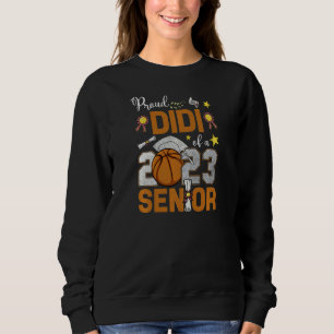 Womens Proud Didi Of A 2023 Senior Basketball Grad Sweatshirt