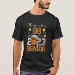 Womens Proud GG Of A 2023 Senior Basketball Gradua T-Shirt
