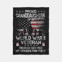 Womens Proud Granddaughter Of A Wwii Veteran Us Fl