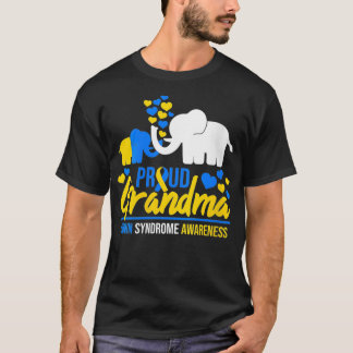 Womens Proud Grandma World Down Syndrome Awareness T-Shirt