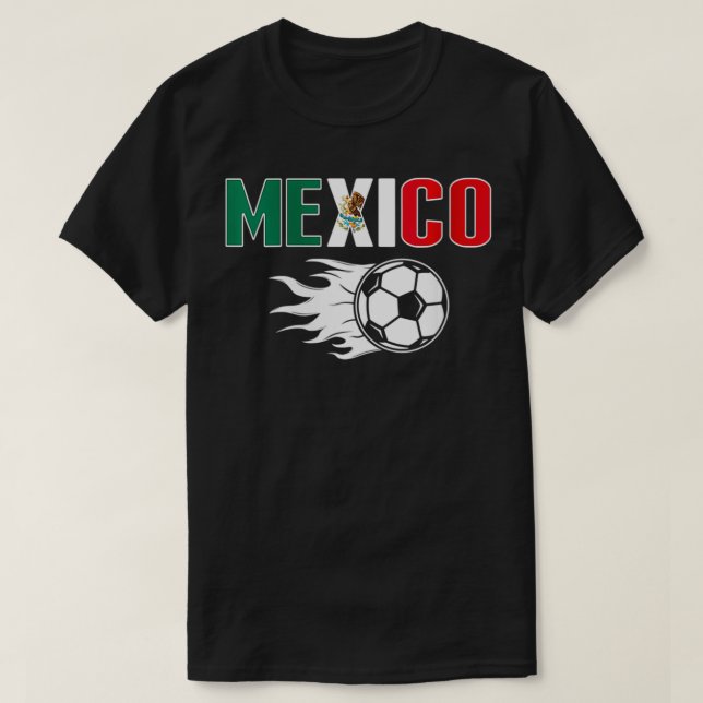 Womens Proud Mexico Soccer Fans Jersey - Mexican F T-Shirt (Design Front)