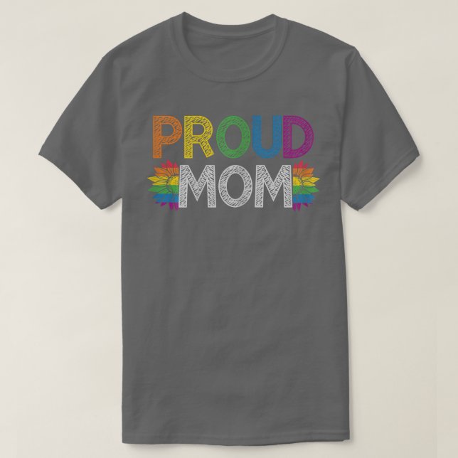 Womens Proud Mum LGBT  LGBT Pride Month Proud Mum  T-Shirt (Design Front)