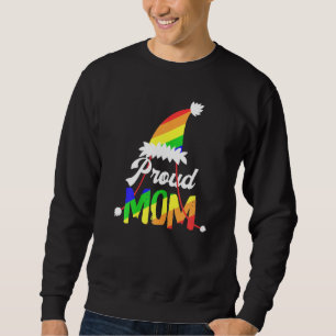 Womens Proud Mum Lgbt Pride Lesbian Gay Mum Christ Sweatshirt