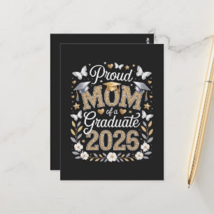 Womens Proud mum of a 2026 Graduate Postcard