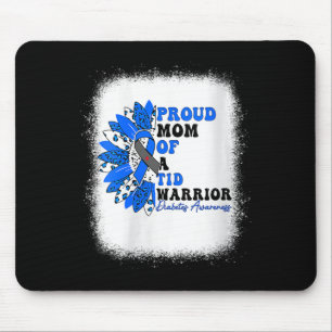 Womens Proud Mum Of A T1d Warrior Type 1 Diabetes Mouse Pad