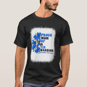 Womens Proud Mum Of A T1d Warrior Type 1 Diabetes  T-Shirt