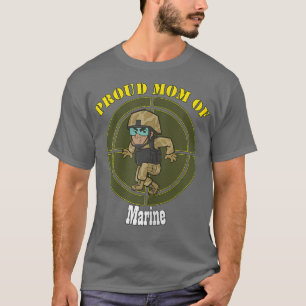Womens Proud Mum of Marine T-Shirt