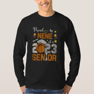 Womens Proud Nene Of A 2023 Senior Basketball Grad T-Shirt