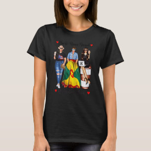 Womens Proud Puerto Rican Grenadian Roots Grenada T-Shirt
