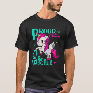 Womens Proud Sister Autism Awareness World Day Uni T-Shirt