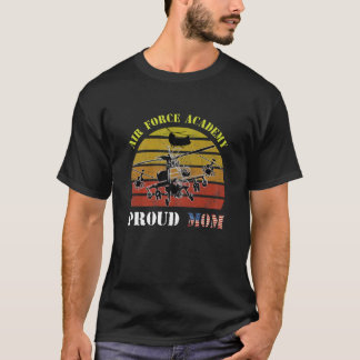 Womens Proud USAF Mom Air Force Academy Cute Milit T-Shirt