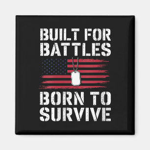 Womens Ptsd Awareness American Flag Warrior Suppor Magnet