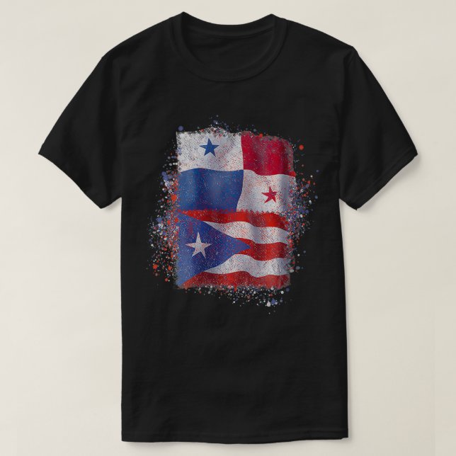 Womens Puerto Rican Panamanian Love VNeck  T-Shirt (Design Front)