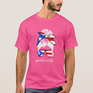 Womens Puerto Rico Life Puerto Rican Flag Pride Gi T-Shirt
